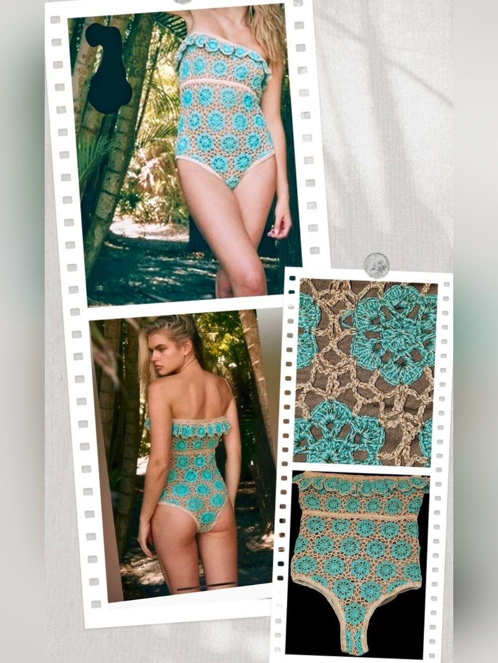 Anna Kosturova Sea Blossom Monokini NWOT Size Small